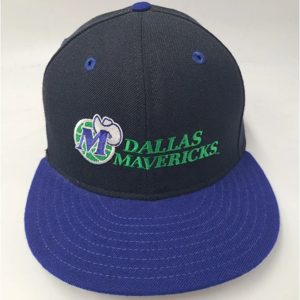 Vintage Dallas Mavericks New Era 59Fifty Pro Model Fitted 6 3/4 Hat Cap Wool NBA
